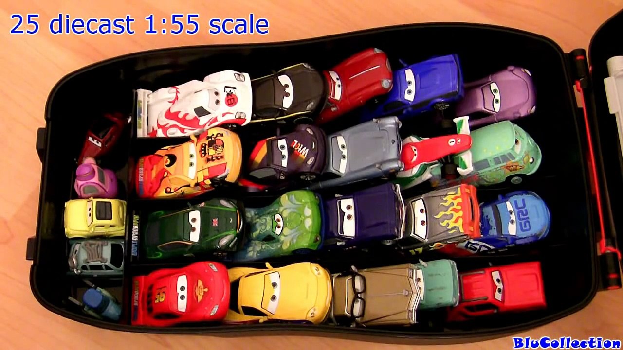 Cars 2 Pop Open Speedway Race Case Playset Disney Pixar Playcase Toys Review by Blucollection