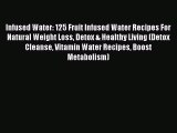[PDF] Infused Water: 125 Fruit Infused Water Recipes For Natural Weight Loss Detox & Healthy