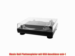 Music Hall Plattenspieler mit USB Anschluss usb-1