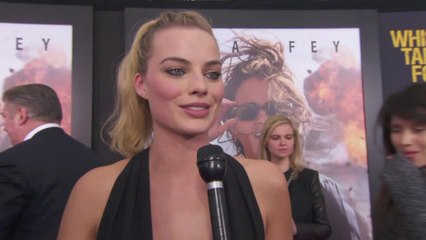 Margot Robbie Absolutely Stuns At 'Whiskey Tango Foxtrot' Premiere