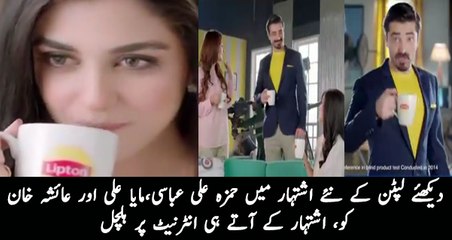 Check out New Lipton Ad Featuring Hamza Ali Abbasi,Maya Ali and Ayesha Khan