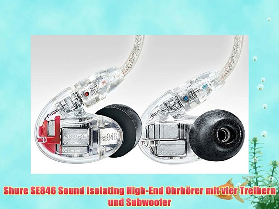 Shure SE846 Sound Isolating High-End Ohrh?rer mit vier Treibern und Subwoofer