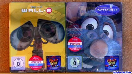 Pixar Blu Ray Steelbooks Up Monsters Inc Wall E And Ratatouille Unboxing Blucollection Video Dailymotion