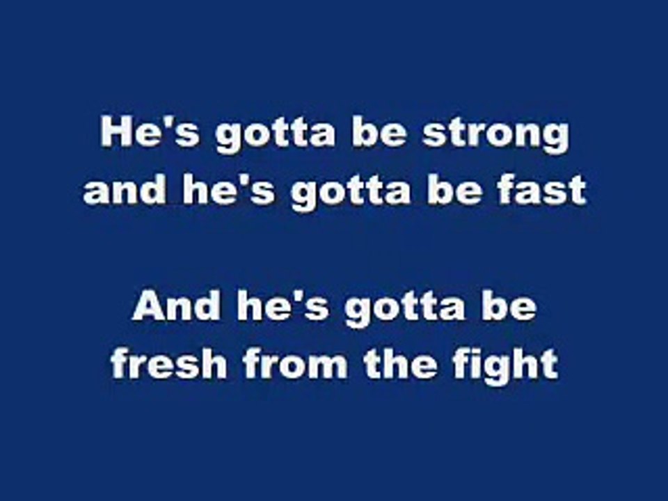 shrek 2 I need a hero (with lyrics on the screen)