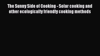 Read The Sunny Side of Cooking - Solar cooking and other ecologically friendly cooking methods
