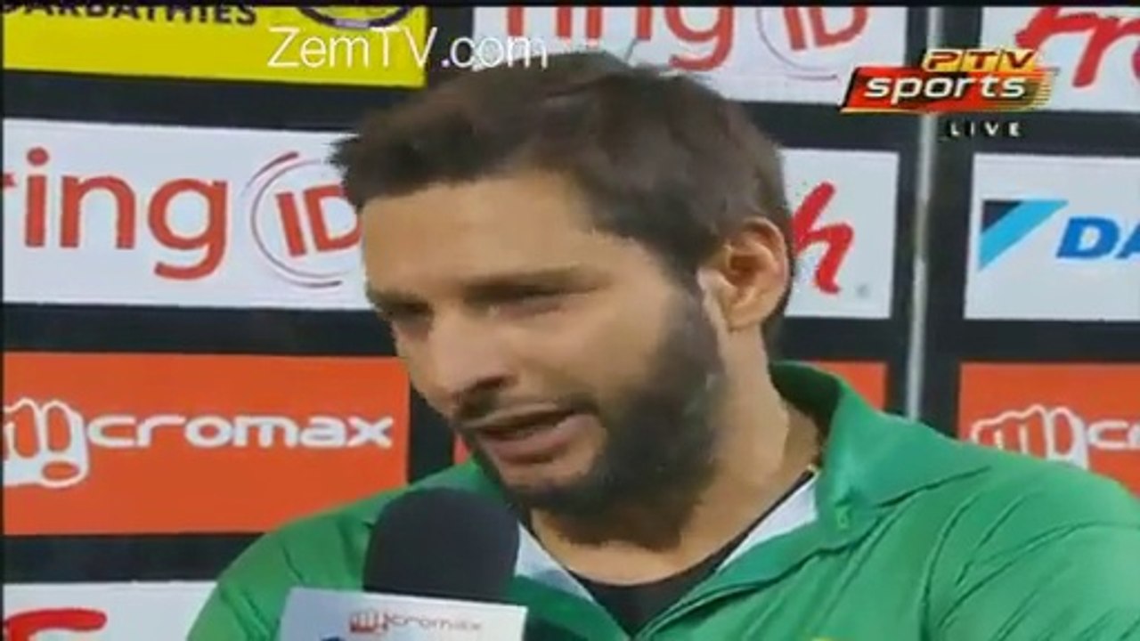 Tears in the Eyes of Shahid Afridi After Losing the Match