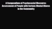 PDF A Compendium of Psychosocial Measures: Assessment of People with Serious Mental Illness
