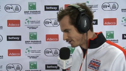 Davis Cup final commentary, courtesy of Andy Murray