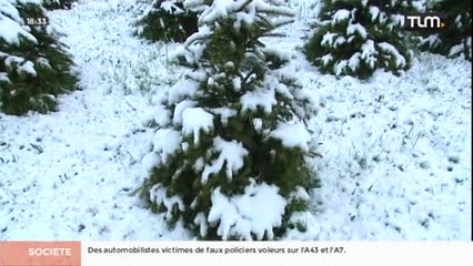 Première neige sur les monts du lyonnais