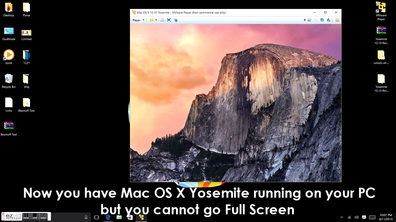 Install Mac OS X Yosemite on any Windows PC (VMware)