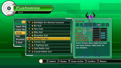 DragonBall Xenoverse: All Frieza Race Armor