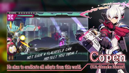Azure Striker GUNVOLT 2 Gameplay Trailer, Similar To Megaman