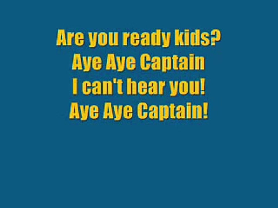 SpongeBob Theme tune With Lyrics
