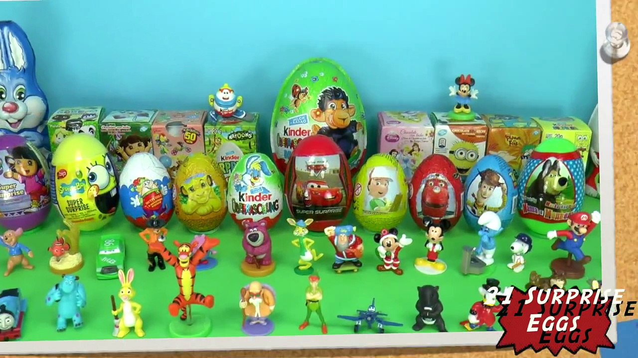 21 surprise eggs from Disney