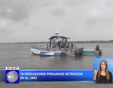 Pescadores peruanos detenidos en El Oro