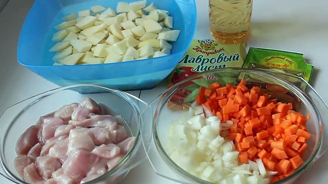 Жаркое из курицы с картошкой в мультиварке Редмонд