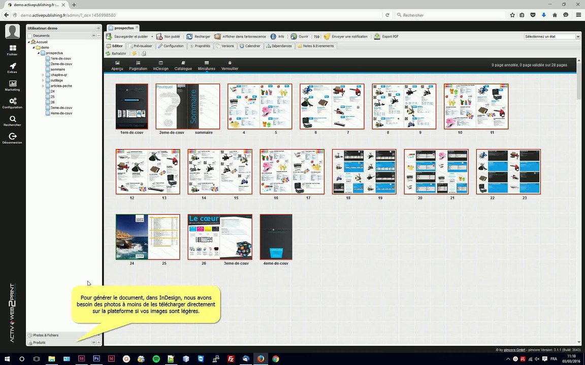 Brief catalogue et mise en page automatique InDesign / Easycatalog - Active Publishing Solutions Part.3