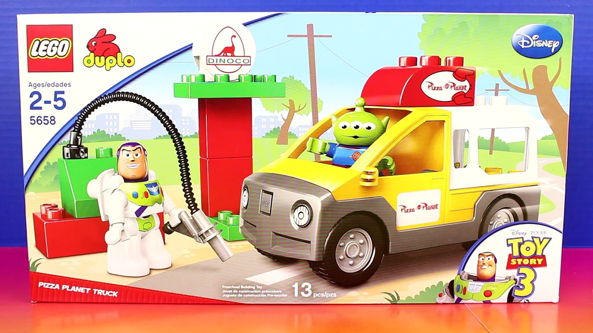 Lego Duplo Disney Pixar Toy Story 3 pizza Planet Truck With Buzz Lightyear  Sheriff Woody And Alien - video Dailymotion