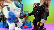 Imaginext Villain Robot takes over Superhero Batman BatBot saves Police Bane Just4fun290