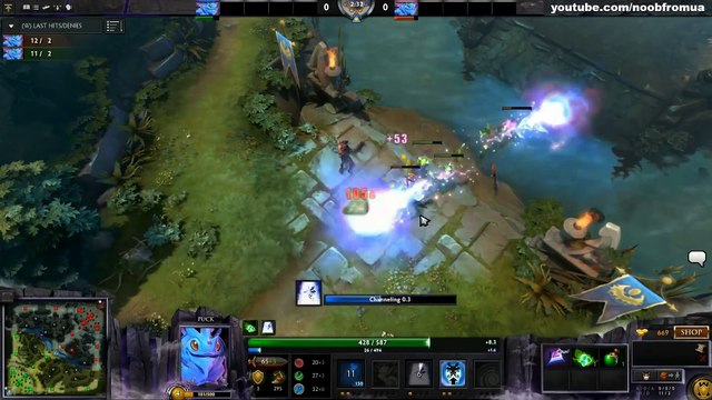 Dendi vs Arteezy 1v1 Solo The International 4 Dota 2