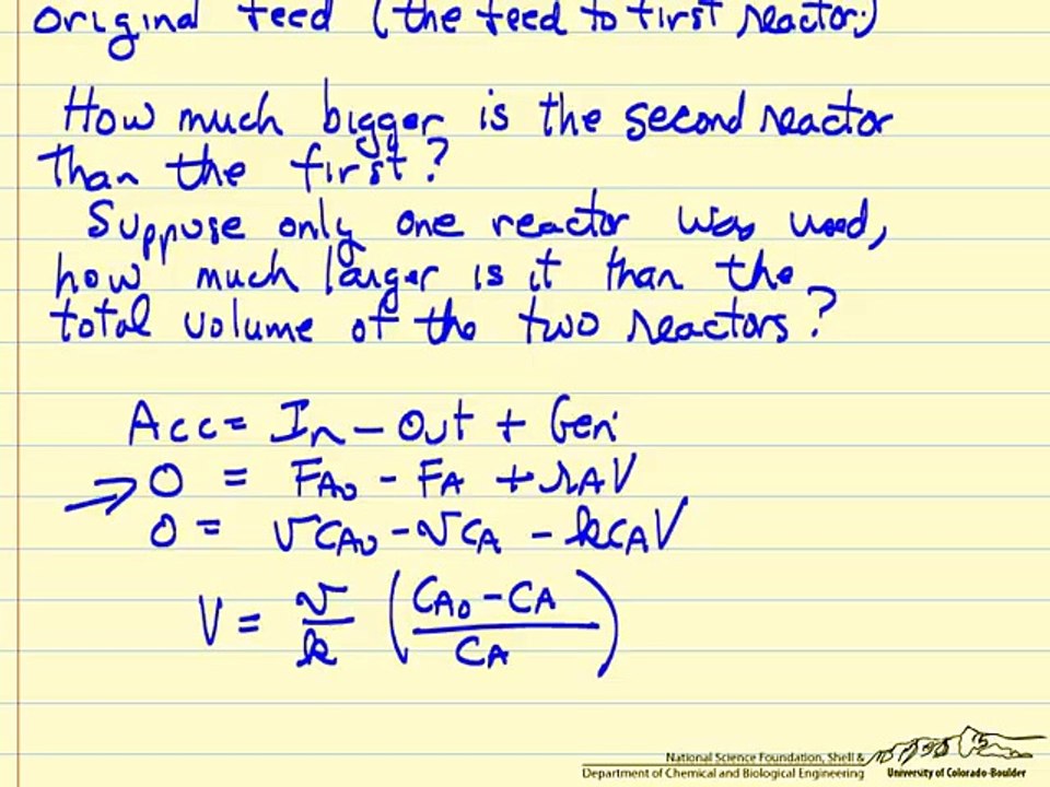 CSTRs in Series