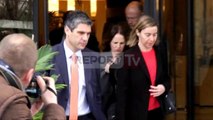 Report TV - Mogherini përfundon vizitën zyrtare në Shqipëri
