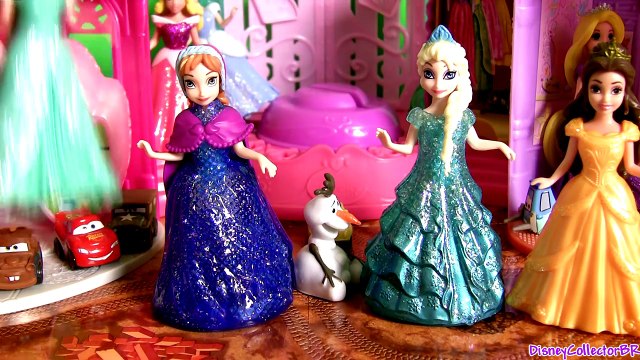 Frozen Glitter Glider Anna Elsa Olaf MagiClip Princess Dolls by Disneycollector Magic Clip Sparkle