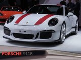 Porsche 911R en direct du salon de Genève 2016