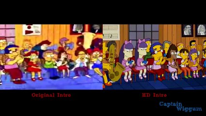 The Simpsons Original vs HD intro comparison