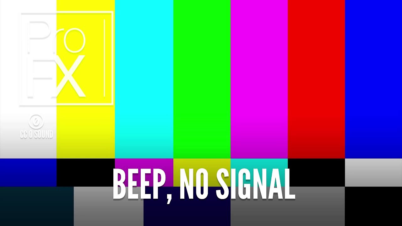 TV No signal beep sound effect | ProFX (Sound, Sound Effects, Free Sound  Effects) - Vidéo Dailymotion