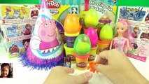 PEPPA PIG SURPRISE EGGS !!! Play doh Kinder Peppa pig español Minions Barbie doll | Pi TV