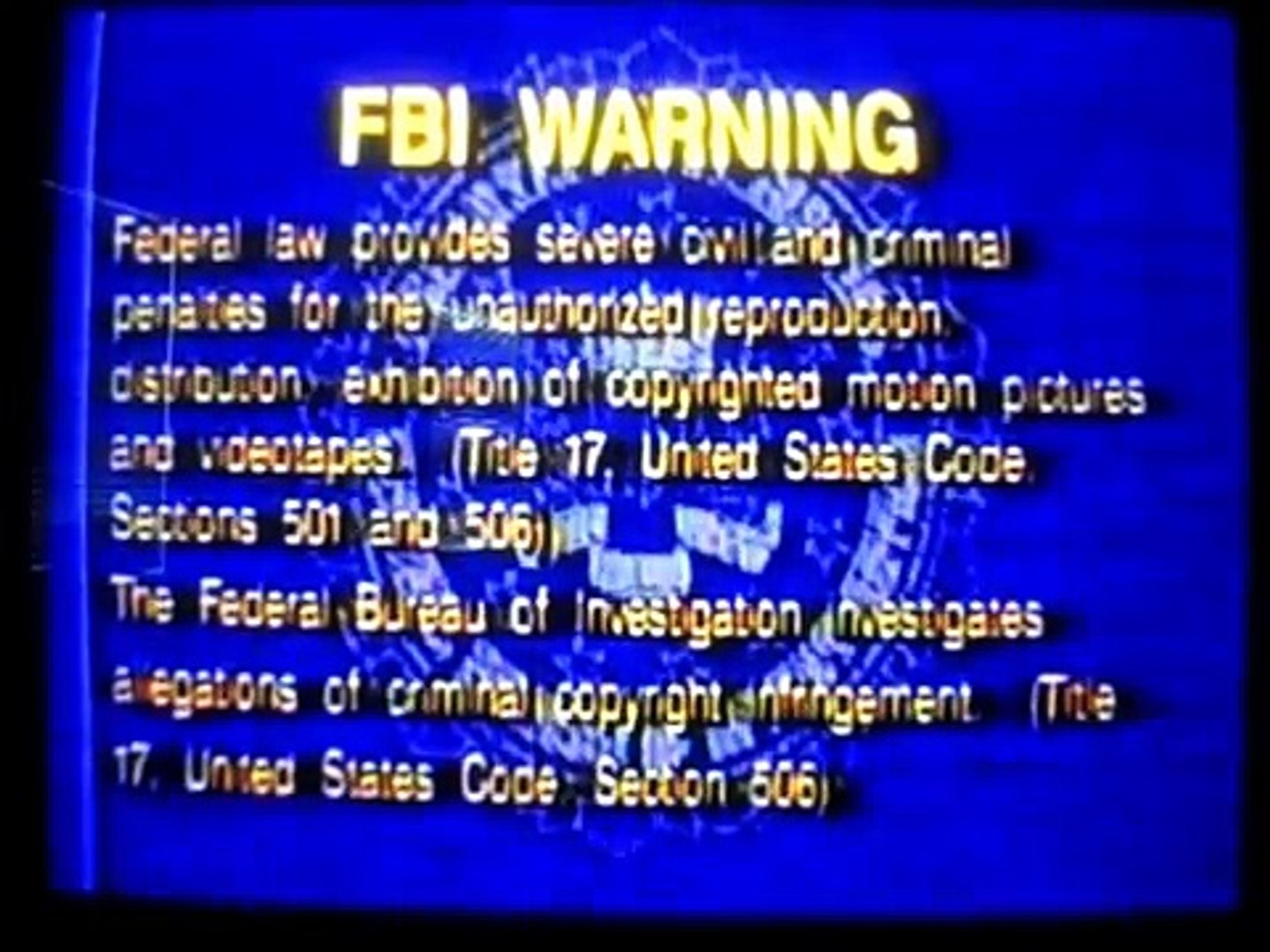 Fbi warning interpol warning logo