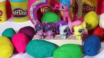 Play Doh Surprise Eggs, 12 My Little Pony Surprise Eggs , and 4 My Little Pony Fashems with Pinkie P