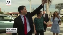 Raw: Rubio Casts Early Ballot in Florida