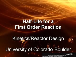 Half-Life for First-Order Reaction