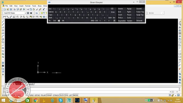 AutoCad Offset komutu kullanımı Kastamonu Üni Makine Mühendisliği Ders 2