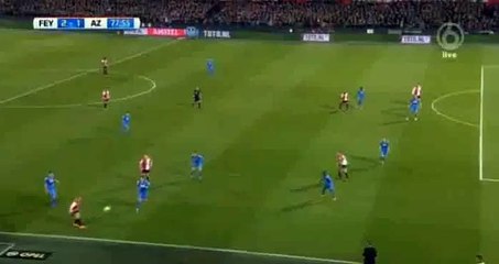 Kramer M. Goal - Feyenoord 2 - 1 AZ Alkmaar - 03-03-2016