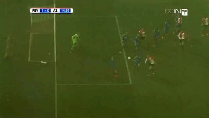 Henriksen M. (Own goal) - Feyenoord 1 - 0 AZ Alkmaar - 03-03-2016