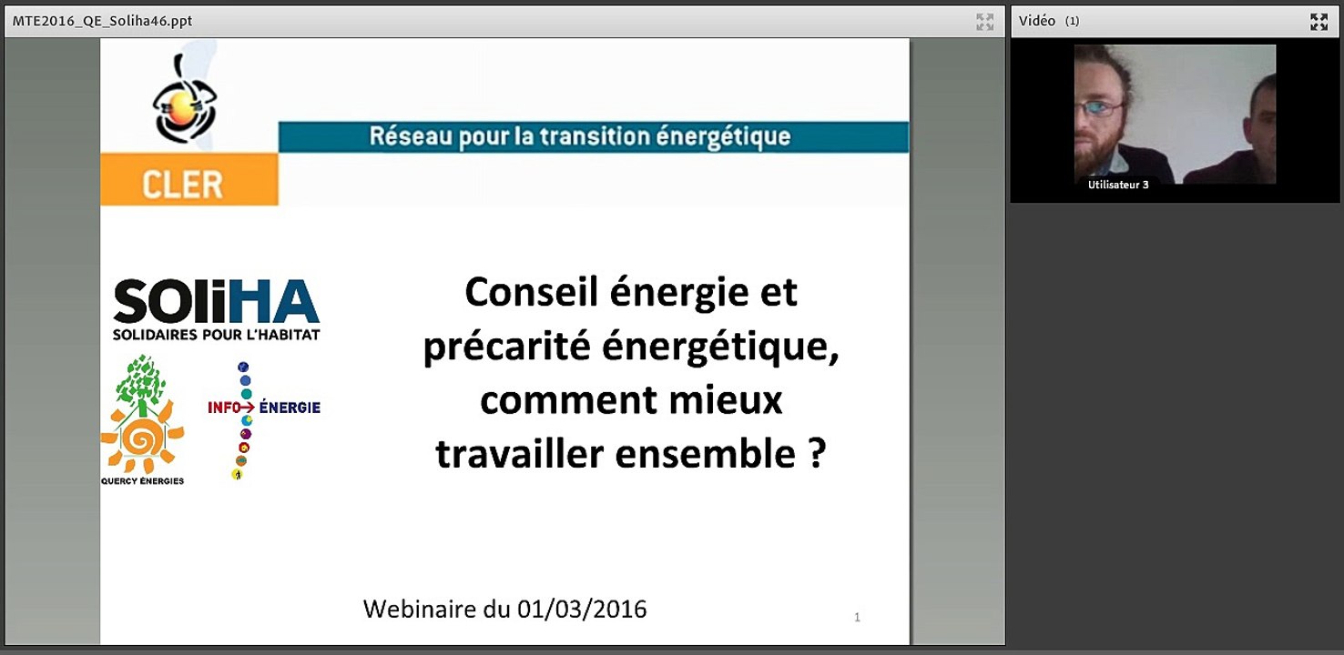 Mardi de la Transition Energétique : Conseil énergie et précarité énergétique, comment mieux travailler ensemble ? 2/2
