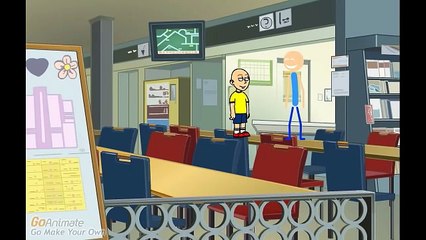 caillou gets fat/ school grounded