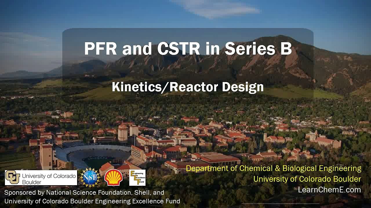 PFR and CSTR in Series B