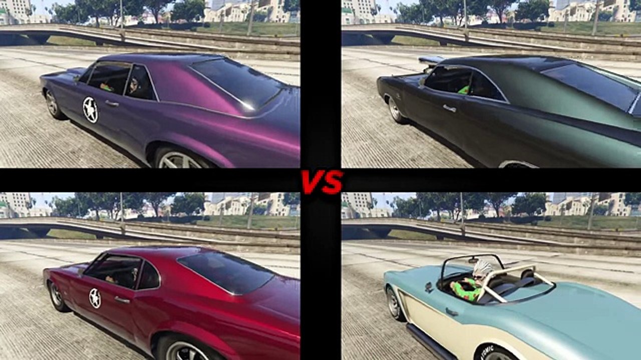 Tampa vs Dukes vs Blackfin vs Sabre (GTAV Festive Surprise 2015 DLC)