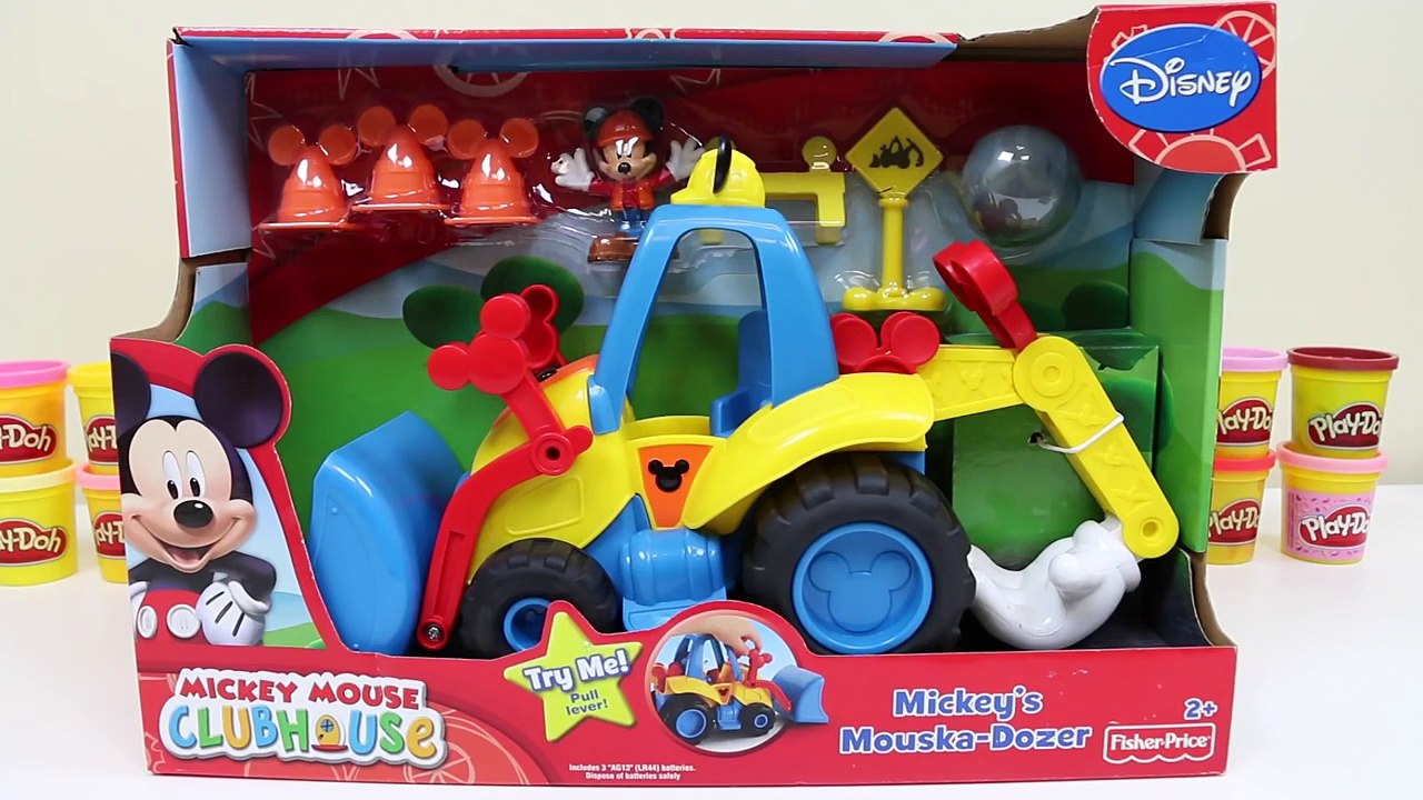 Mickeys Mouska Dozer Playset Disney Mickey Mouse Clubhouse Bulldozer Construction Toy!