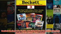 Download PDF  Beckett Racing Price Guide and Alphabetical Checklist Beckett Racing Collectibles Price FULL FREE