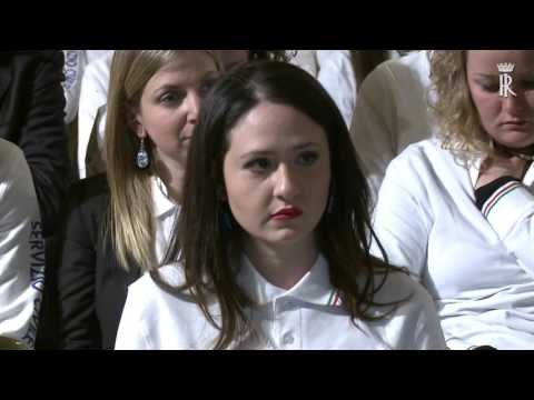 Roma - Intervento del Presidente Mattarella 15° anniversario Servizio Civile (03.03.16)