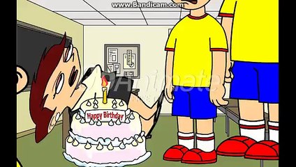 Caillou does cake and gets grounded