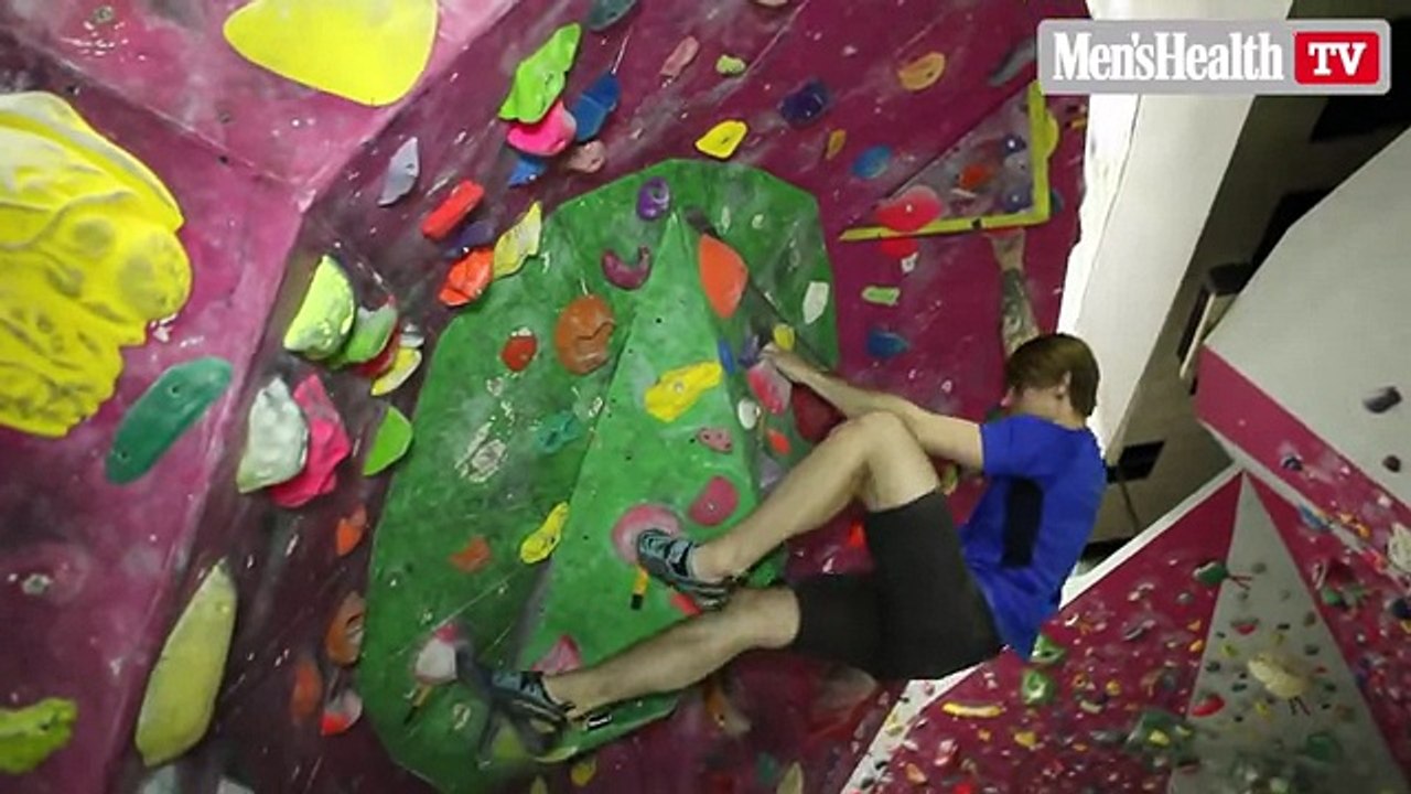 Видео уроки скалолазания от журнала Men's Health в СЦ BigWall- Уроки боулдеринга, часть 1