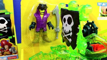 Imaginext Ghost Pirate Island Capture Aquaman Robo Shark Batman and Robin Save the Day