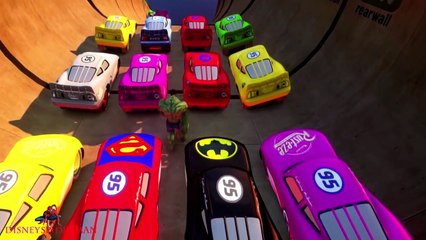 Hulk Cars Smash & Lightning McQueen DINOCO Nursery Rhymes Songs for Children HD