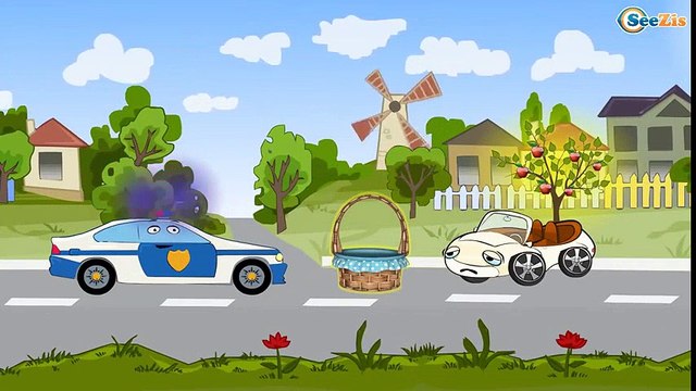 ✔ Dessins animé voiture. Voiture de police pour enfants. Tiki Taki Dessins Animés ✔ Dessins Animés Pour Enfants